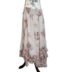 Style & Co. Floral Layered Chiffon Skirt - Size Medium